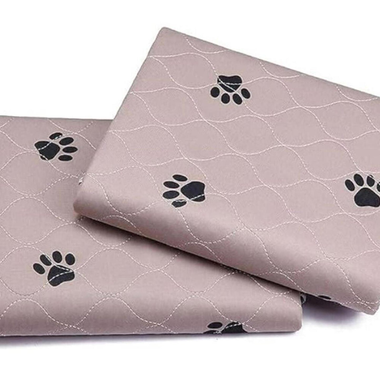 Washable Pee Pad Dogs 72 inch by 36 inches 2 PACK Lite Grey Reusable Dog Mat