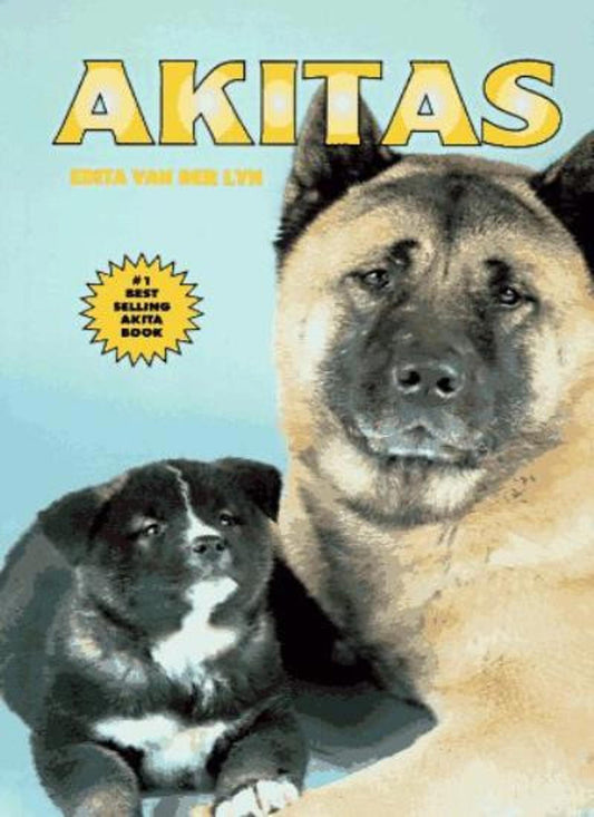 Akitas book featuring a large adult Akita and a puppy on the cover.