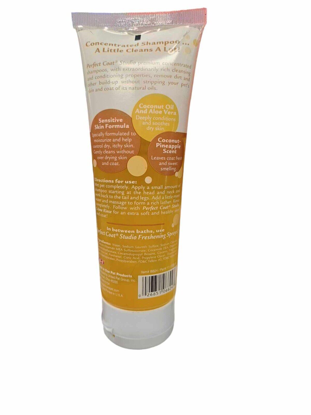 Aloe Vera Shampoo with sensitive skin formula, featuring a clear tube and orange label.