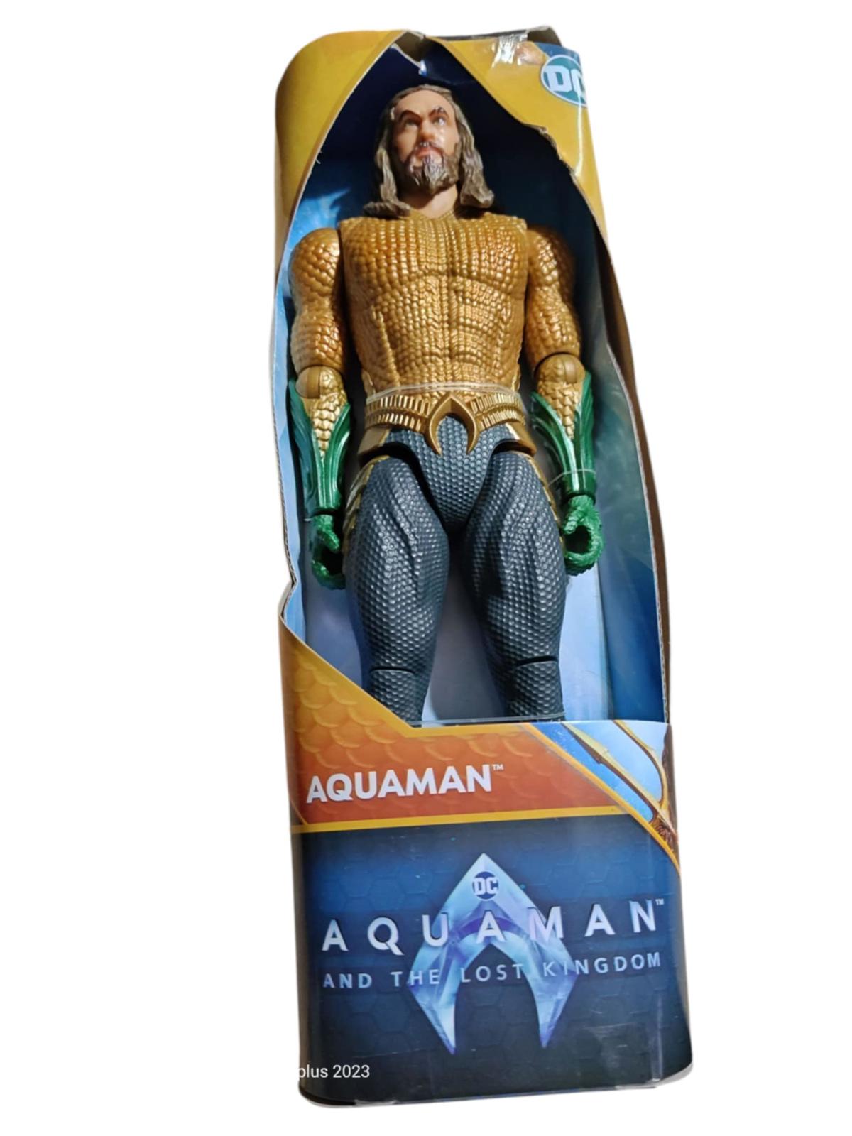 Aquaman action figure from Aquaman and the Lost Kingdom, featuring detailed costume and accessories.