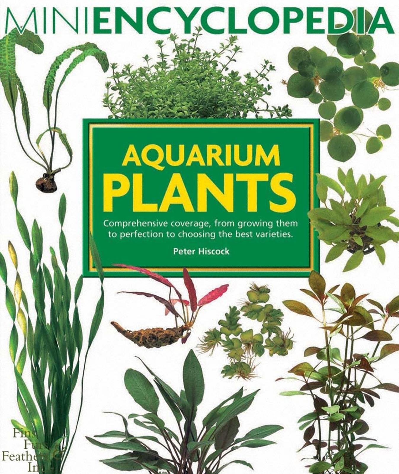 Aquarium Plants book cover featuring various aquatic plants and detailed illustrations.