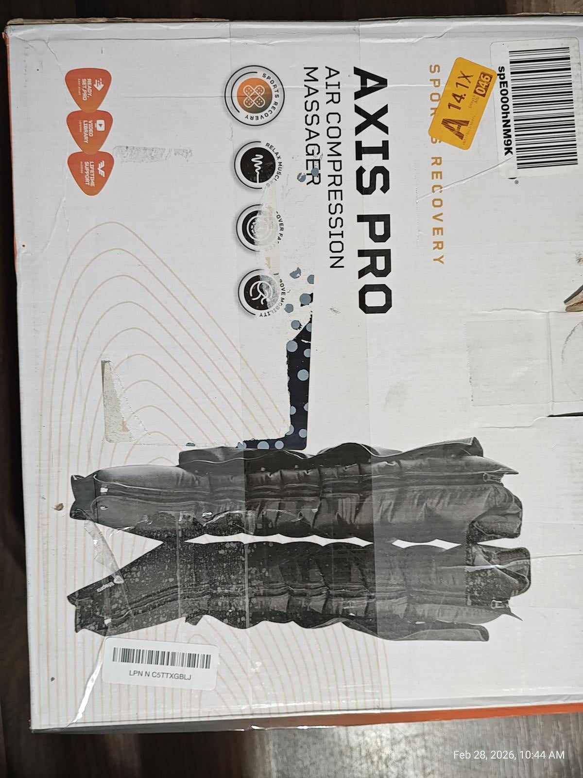 AXIS PRO air compression massagers with sleek design and ergonomic features.