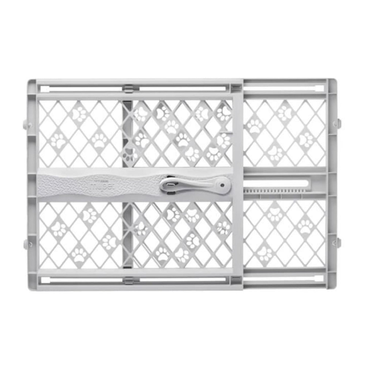 Portable Pet Gate 26 -40 Wide Pressure Mount No Tools Light Gray 8871 Paws