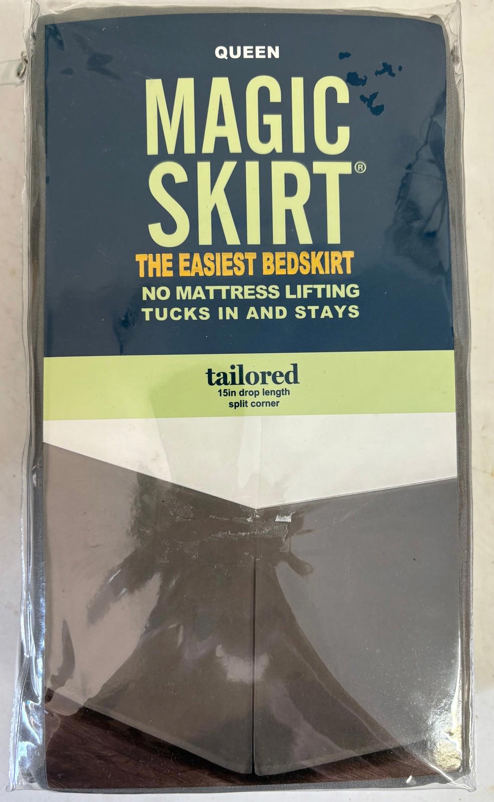 Magic Skirt Queen Bedskirt Dark Grey Bran New in original Packaging