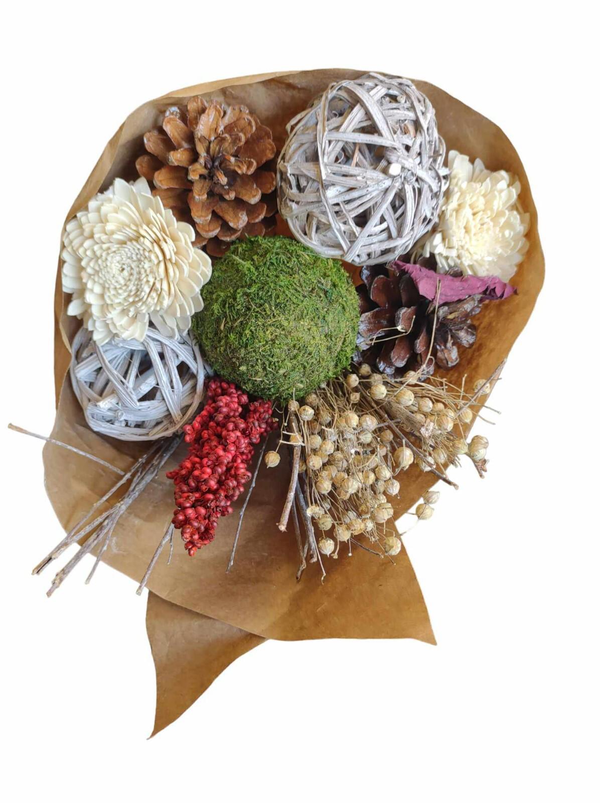 garden collections christmas classic dried bouquet