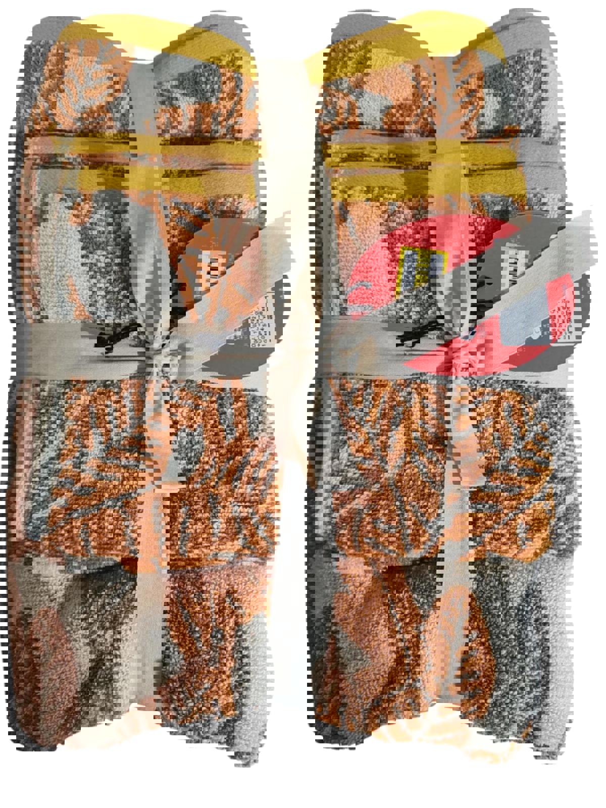 Paradise Bath & Hand Towel Set Gold - Opal house Double Pack (4pc Total)
