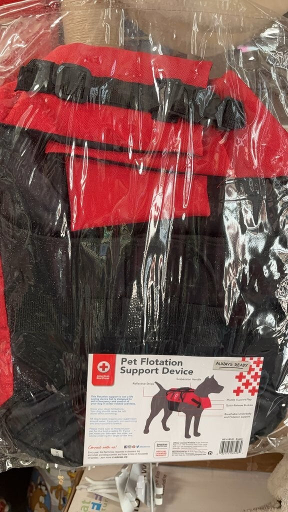 Small dog Vest American Red Cross Pet Flotation Support Device