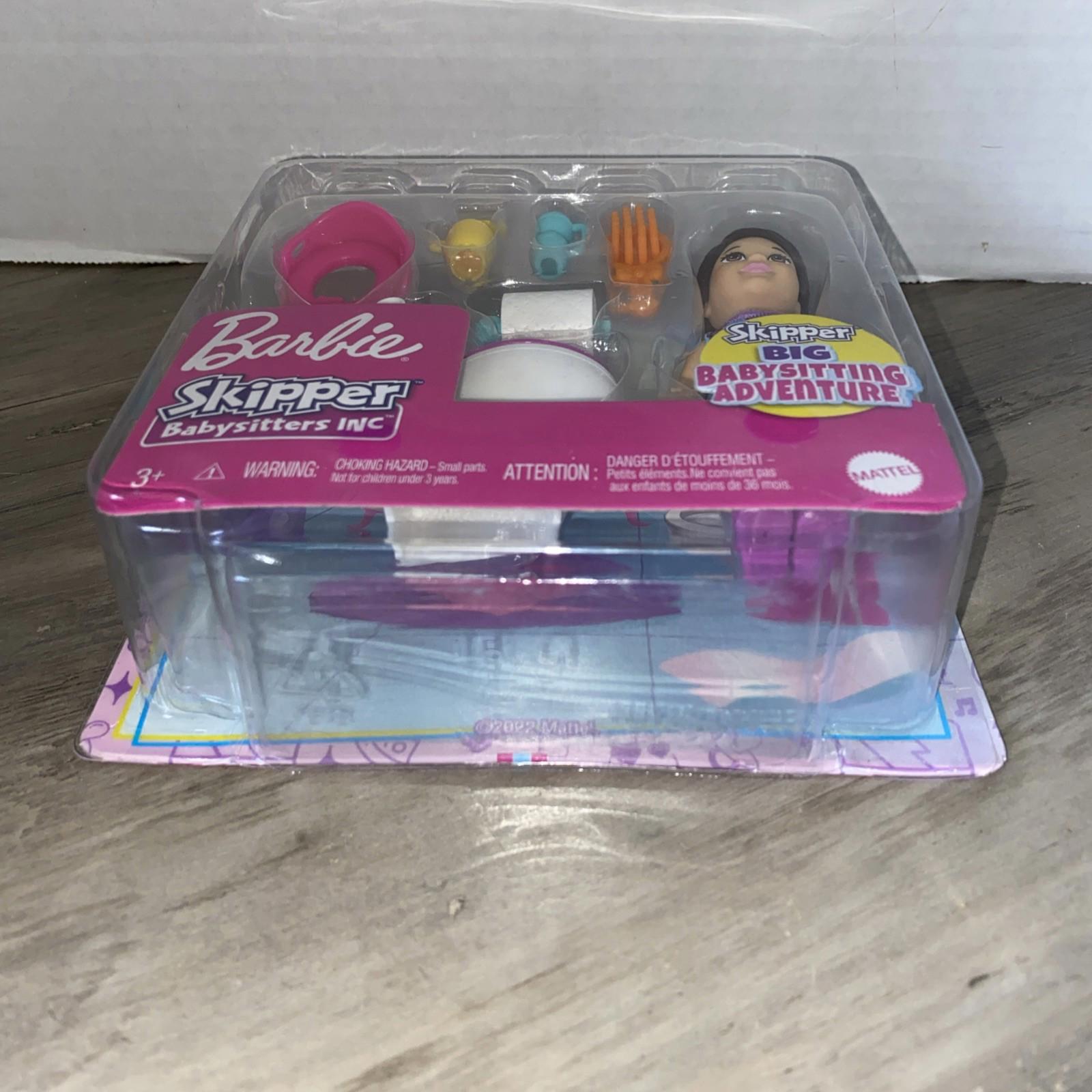 Barbie Skipper Babysitting Adventure playset with doll and accessories.