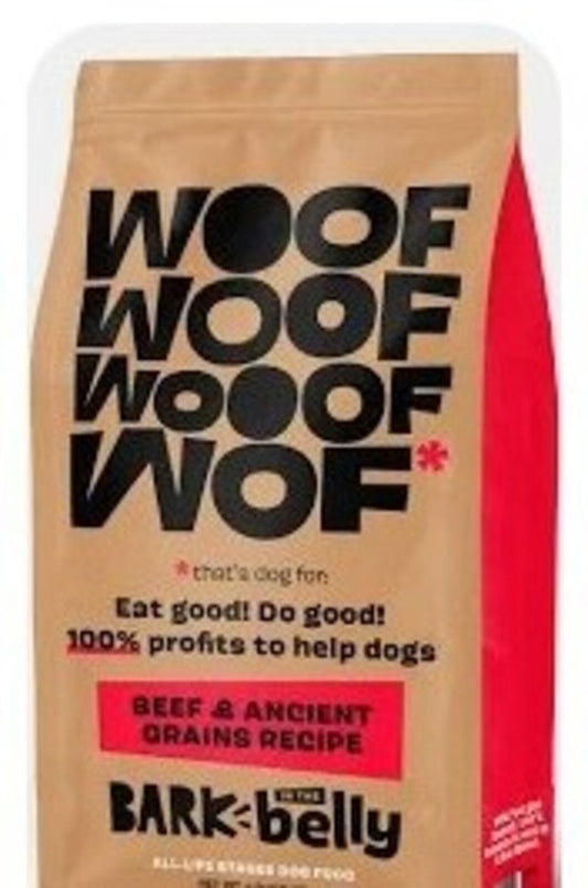 Beef & Ancient Grains -Bark in The Belly 15# (Pack of 4)