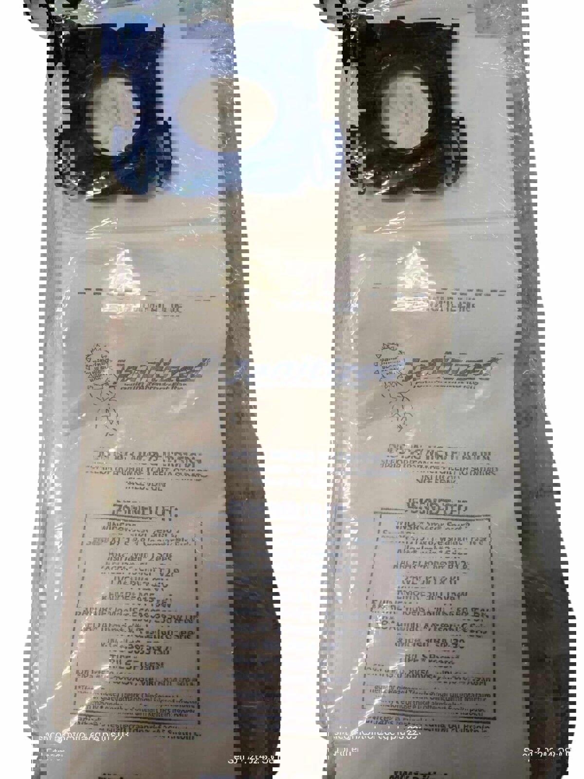 Janitized Dust Bags JAN-WISEN-3 Premium Replacement Filter Bag 10 Vacuum Bags