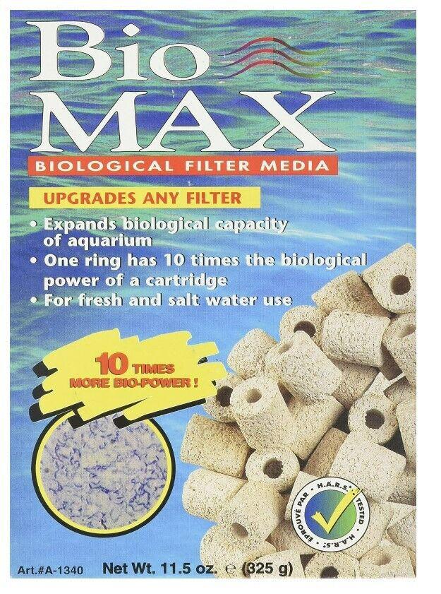 Bio Max biological filter media expands aquarium filter capacity with 10 times more bio-power.