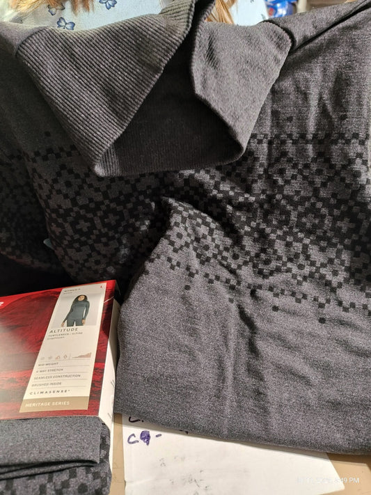 Terramar  3.0 Women's Gray Turtleneck Baselayer Shirt Size Xtra Large read notes