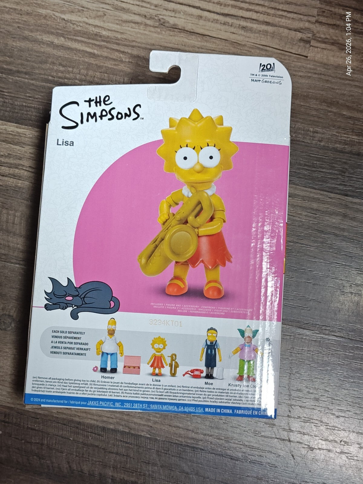 Jakks Pacific the Simpsons Lisa Simpson New Read