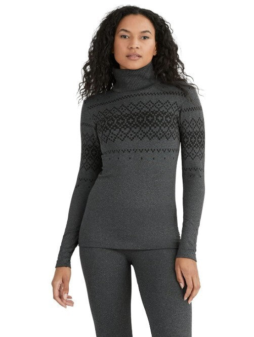 Terramar  3.0 Women's Gray Turtleneck Baselayer Shirt Size Xtra Large read notes