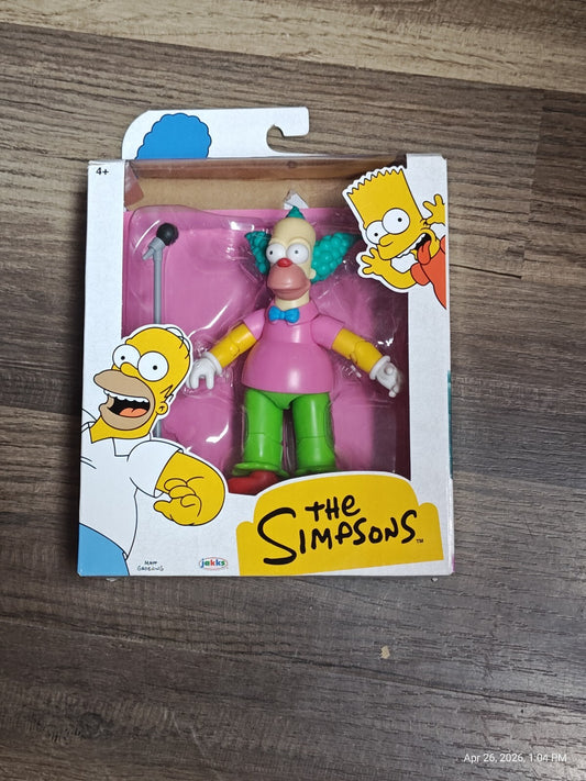 Jakks Pacific The Simpsons Wave 2 Krusty the Clown 5" Figure New