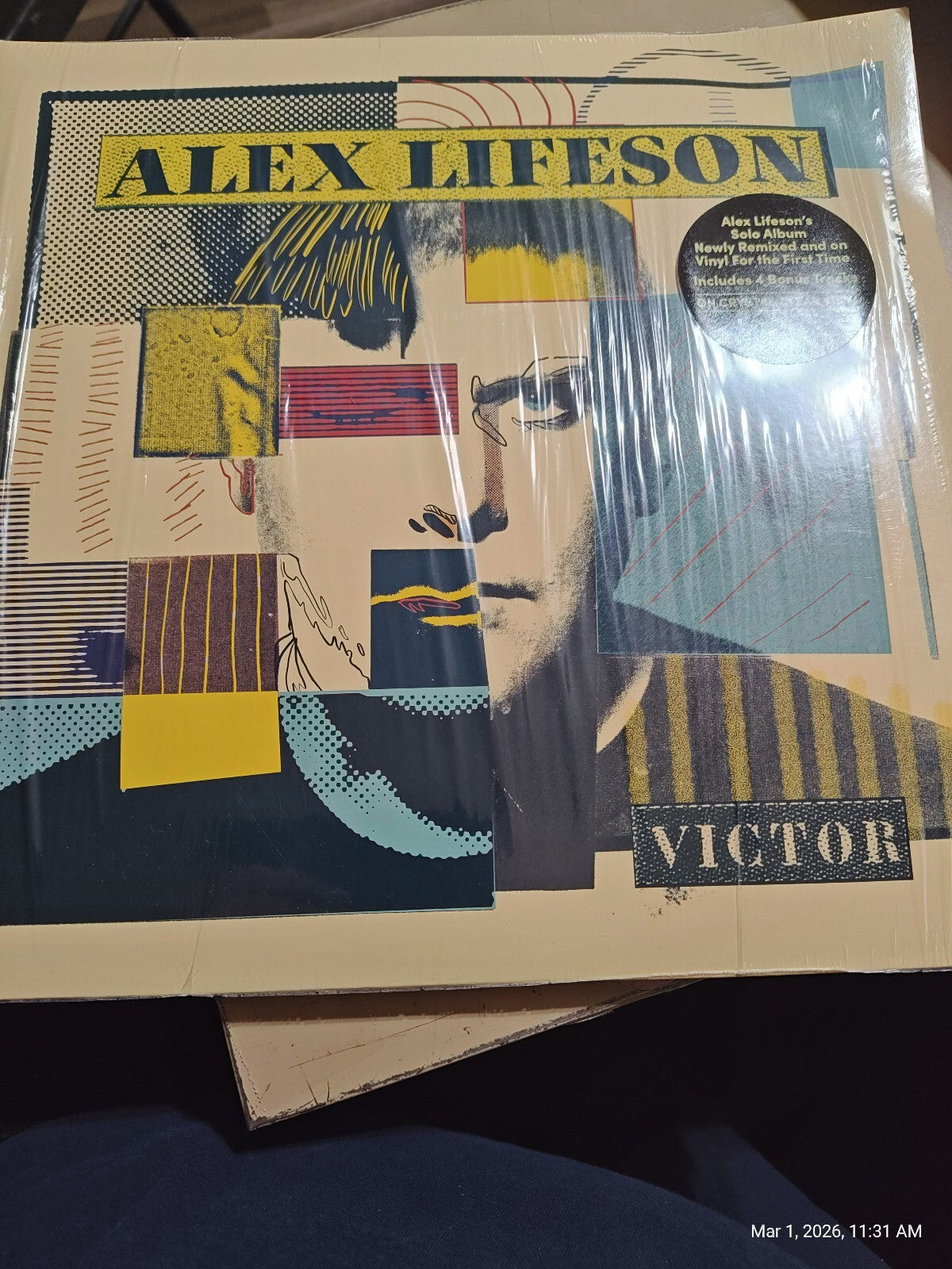 Alex Lifeson NEW 2xLP - Victor - Crystal Clear Vinyl - 2024 Reissue