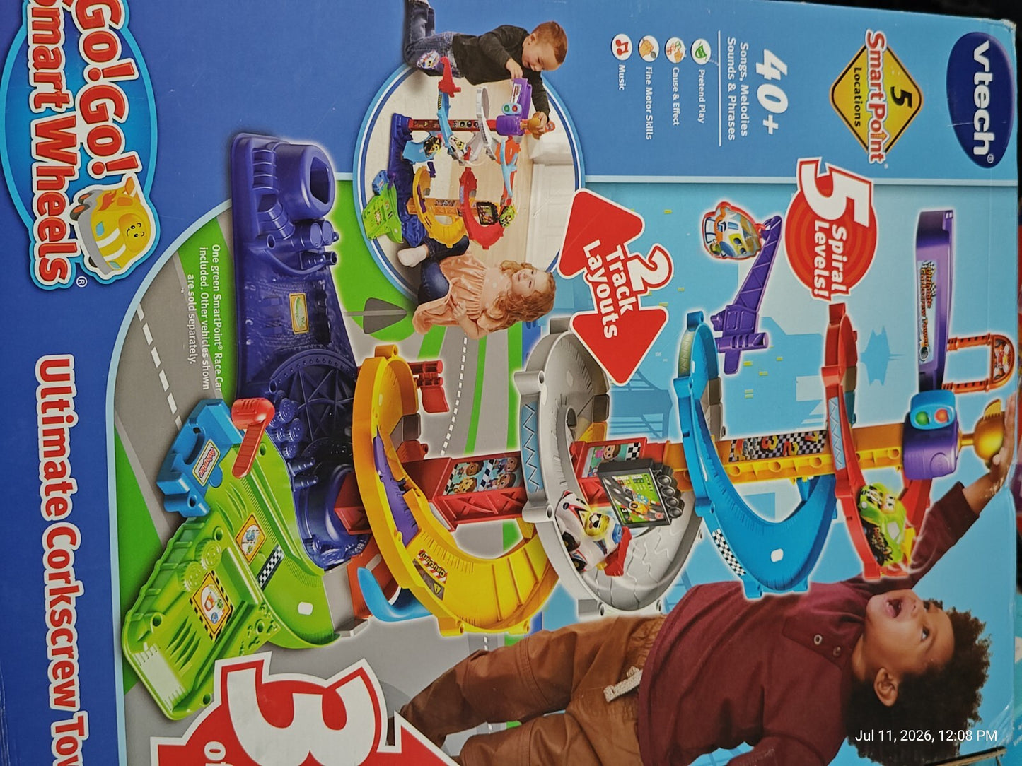 New 2020 Vtech Go! Go! Smart Wheels Ultimate Corkscrew Tower Children Car Track