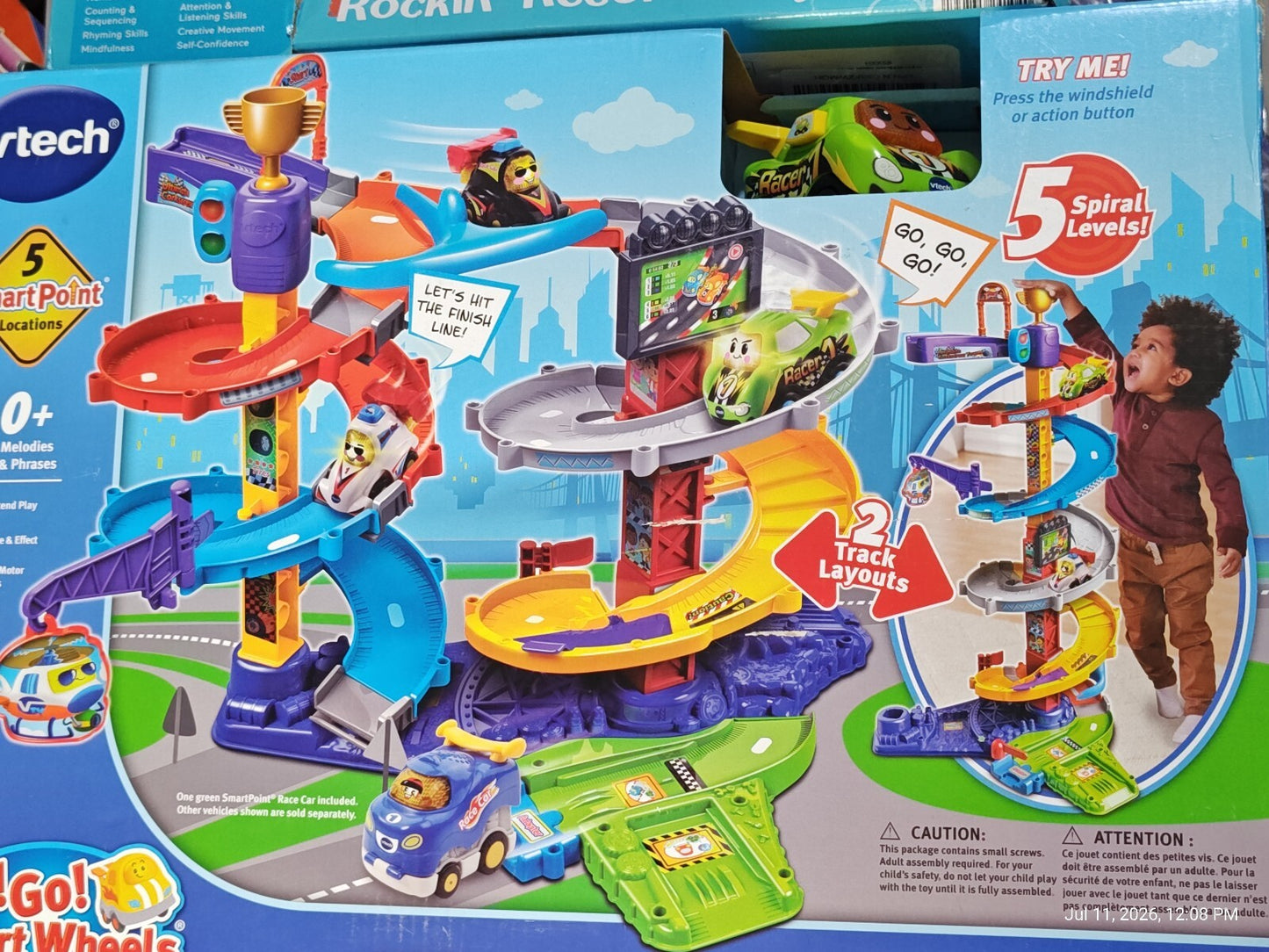 New 2020 Vtech Go! Go! Smart Wheels Ultimate Corkscrew Tower Children Car Track