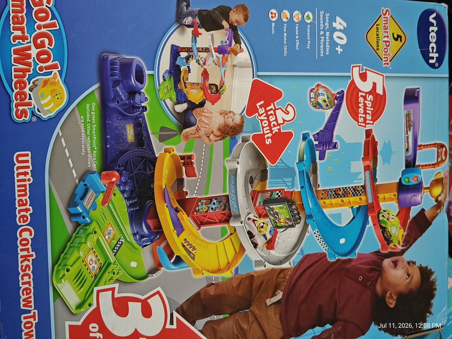 New 2020 Vtech Go! Go! Smart Wheels Ultimate Corkscrew Tower Children Car Track