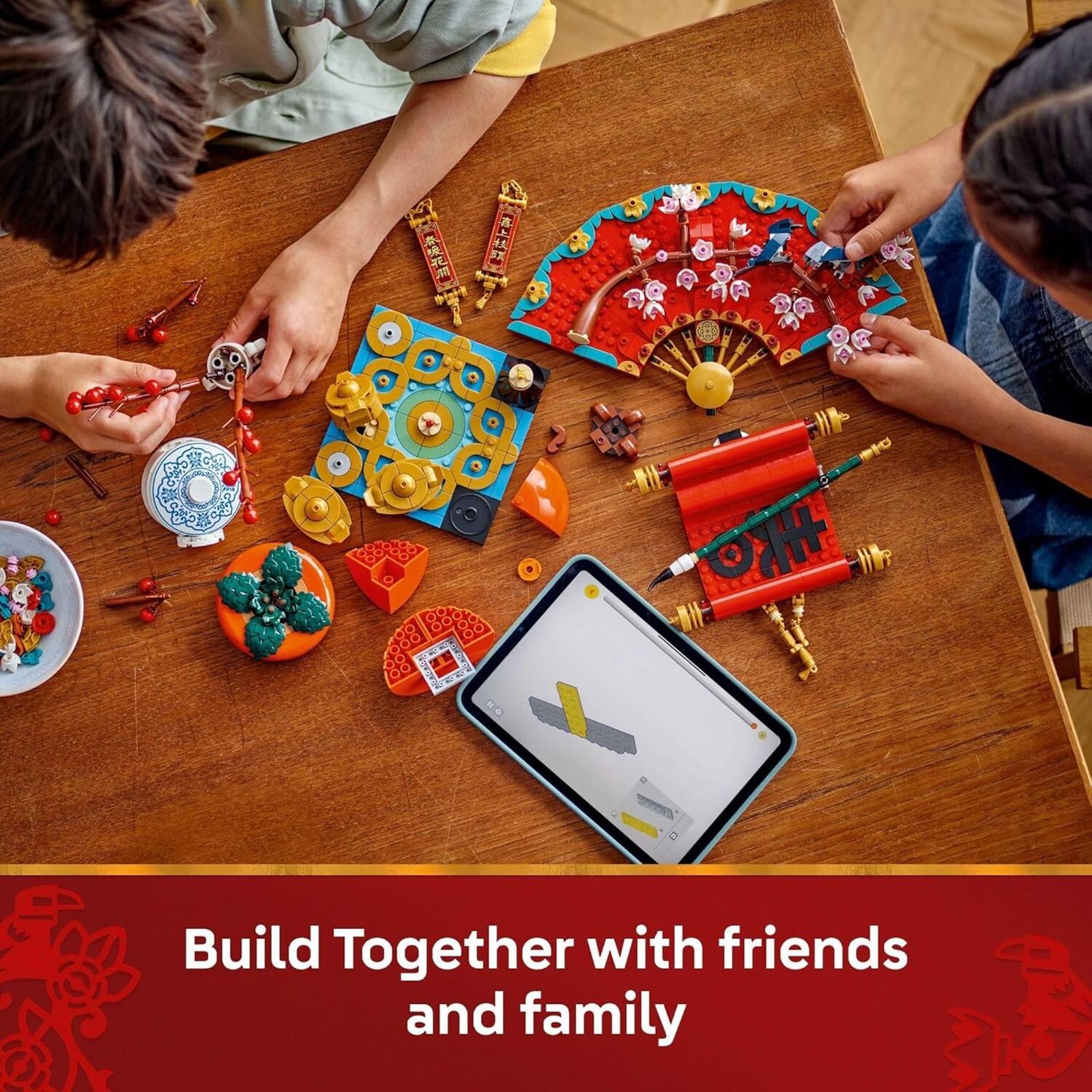 Build Together activity set featuring colorful pieces for friends and family to enjoy.