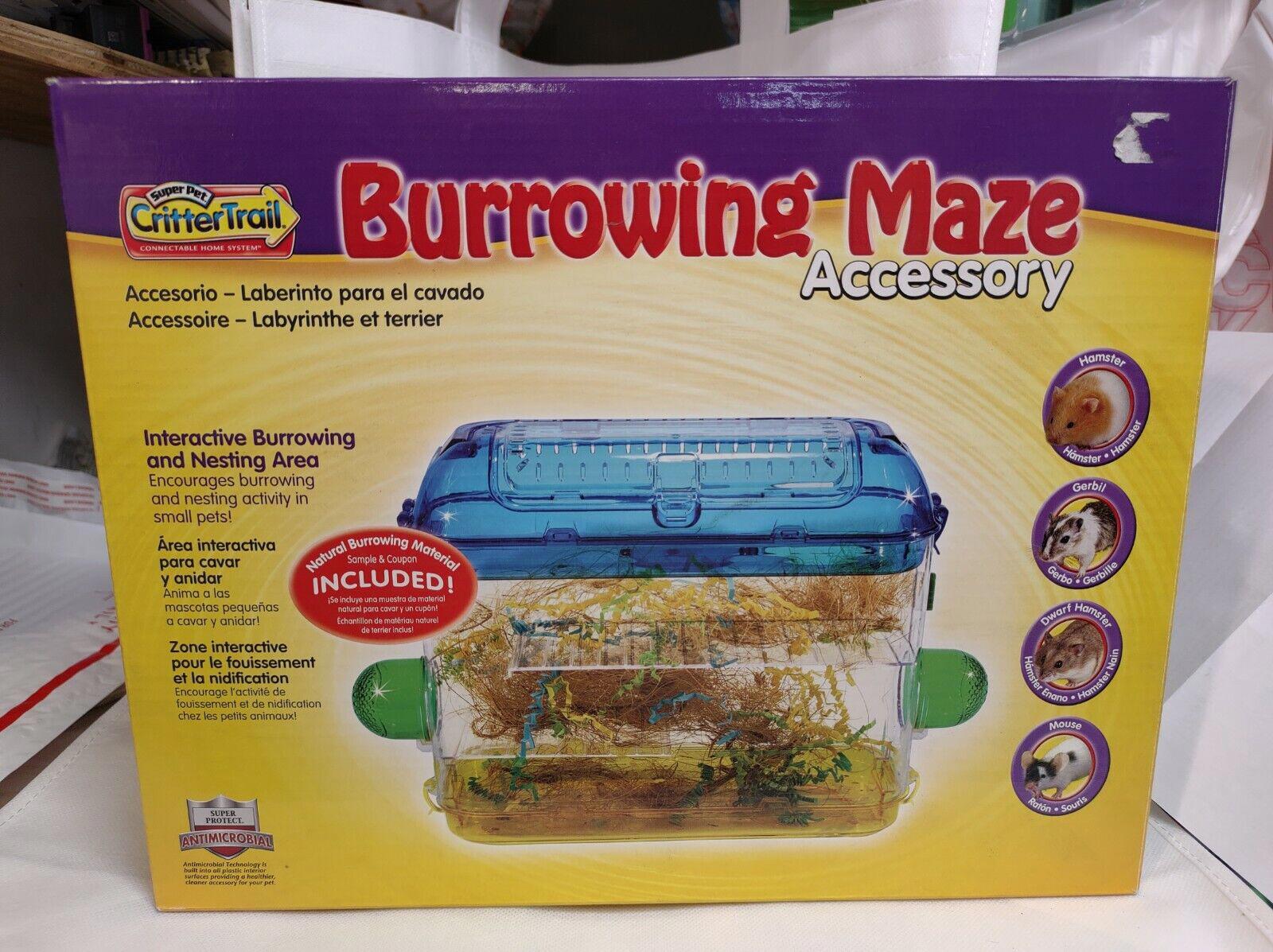 Burrowing Maze accessory for small pets, featuring a clear design and interactive tunnels.