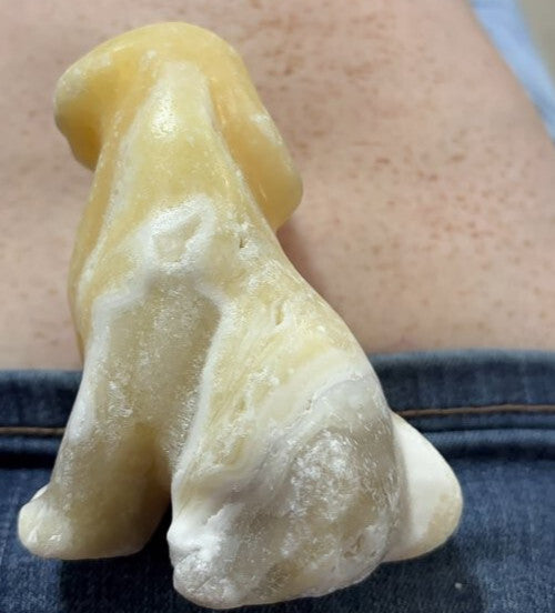 Alabaster Dog Figurine