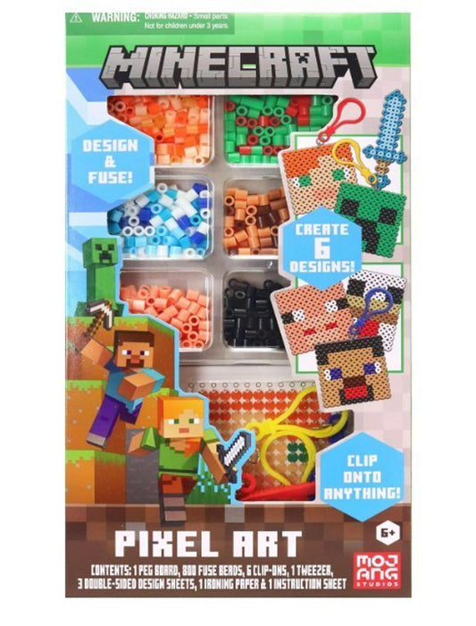 Minecraft Pixel Creations Bead Kit 2500 Beads with Pegboards & Templates New