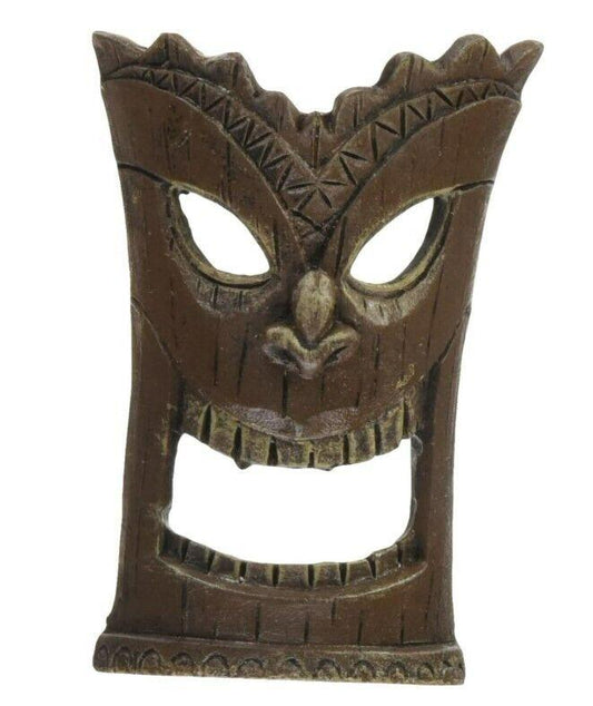 Zoo Med Betta Bling Decor Betta Tiki Mask Brown Aquarium Ornament