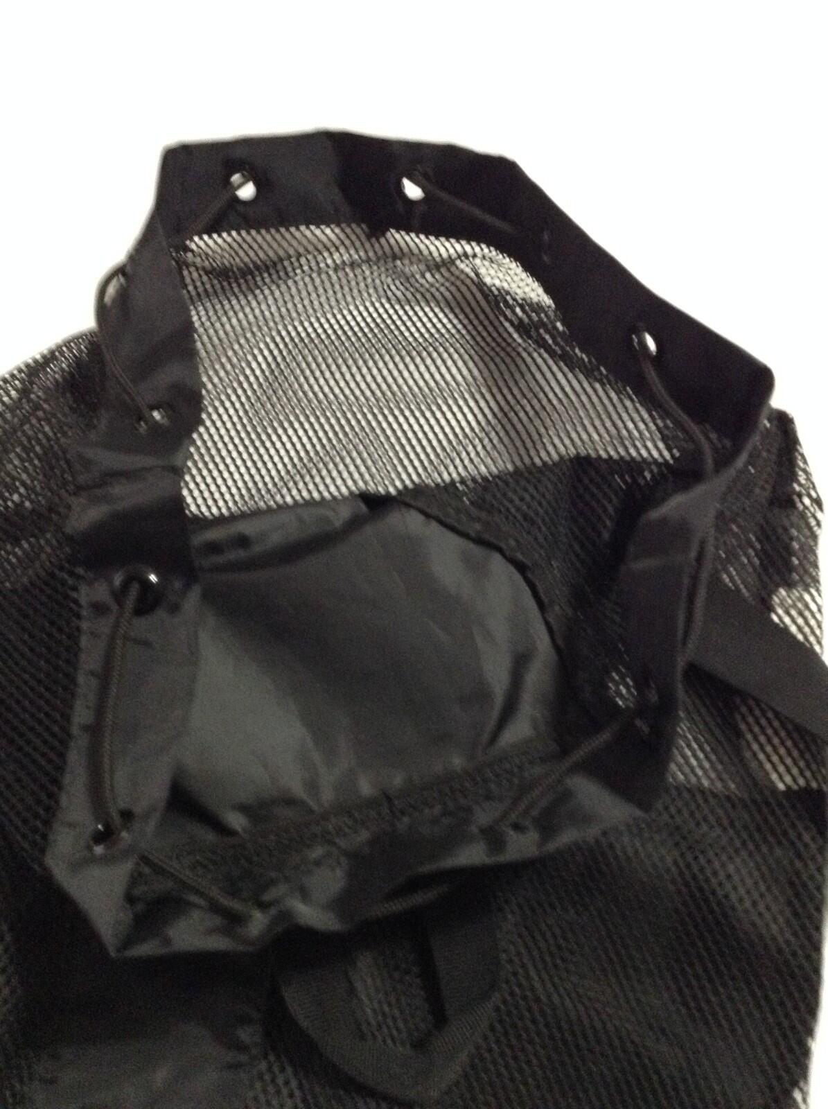TYR Big Mesh Mummy Backpack Black Swim Bag Gym Drawstring