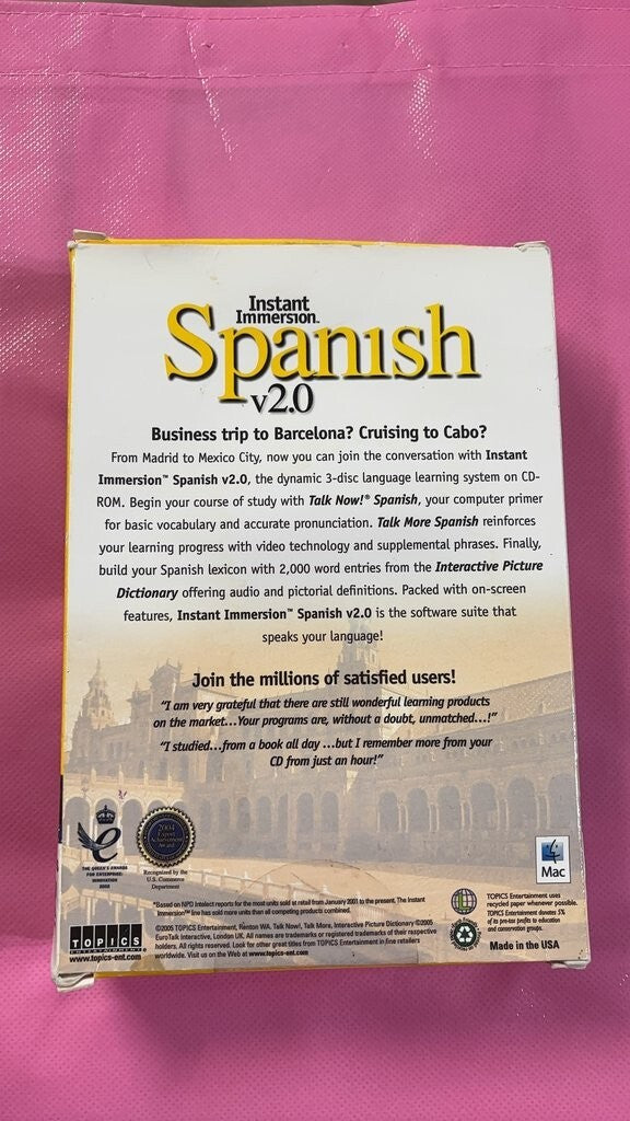 Instant Immersion Spanish v2.0 Language Learning Software