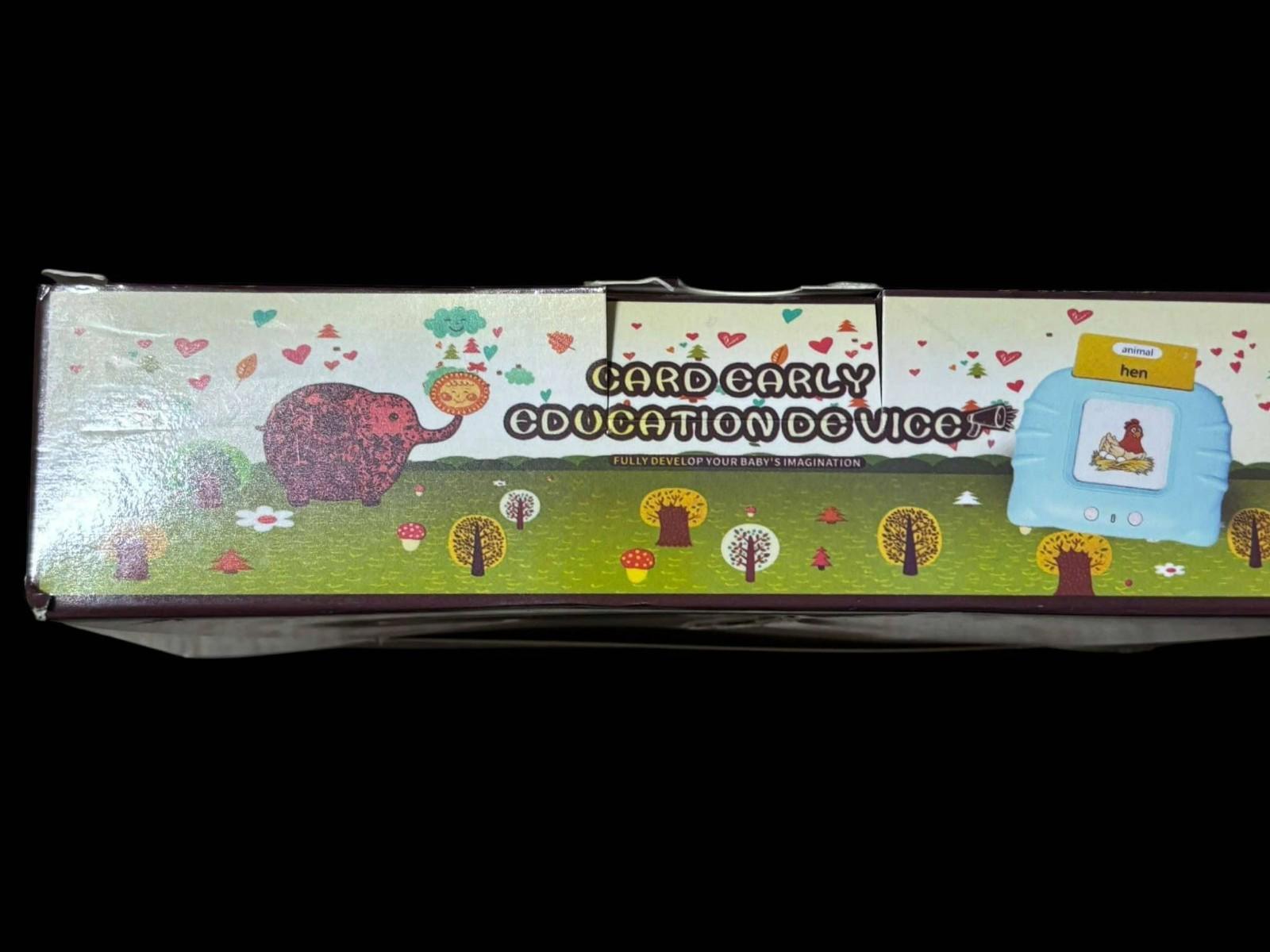 Card Early Education Device featuring colorful illustrations and playful design.