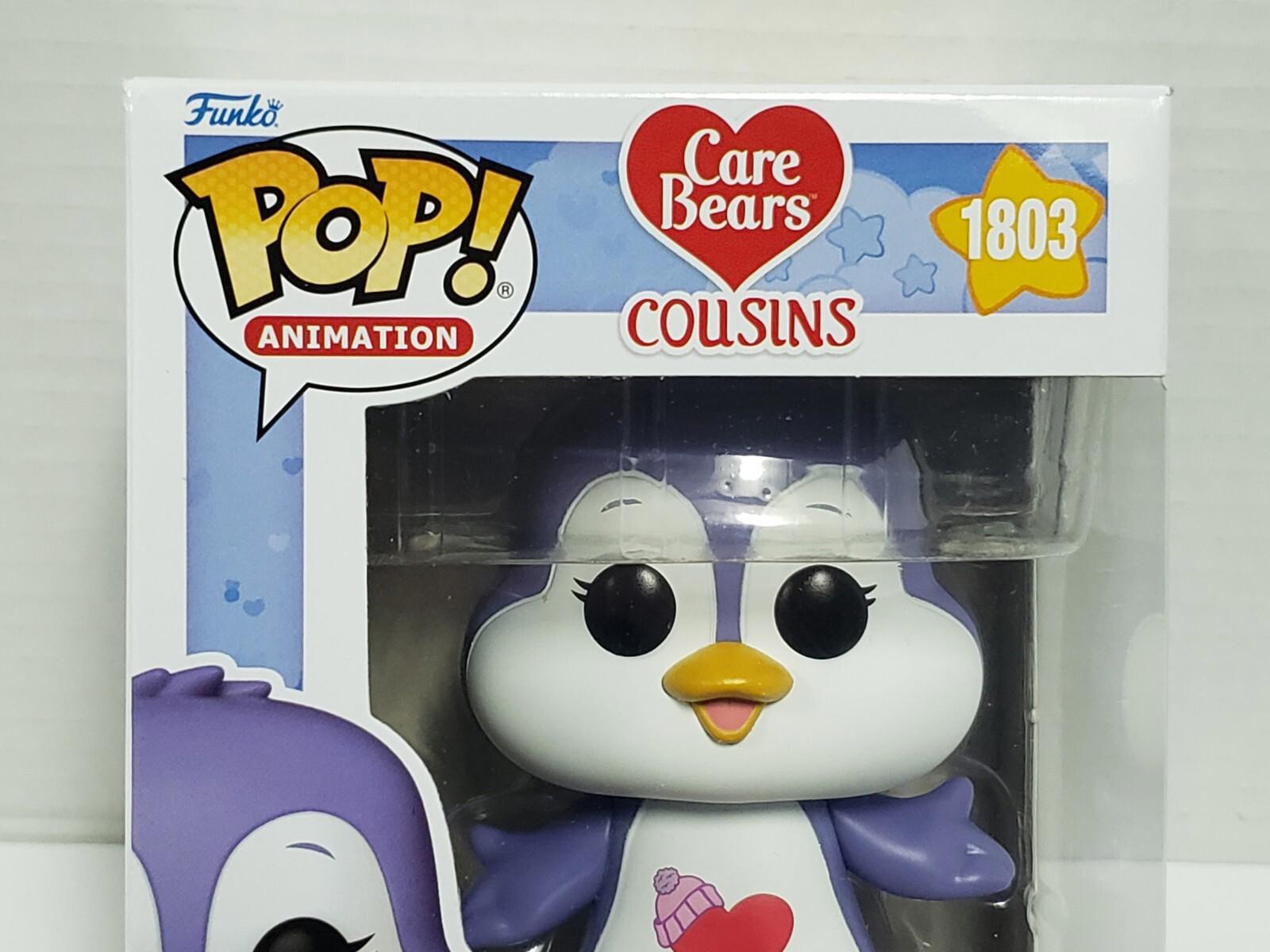 Care Bears Cousins Funko Pop! figure featuring a purple penguin with a heart design.
