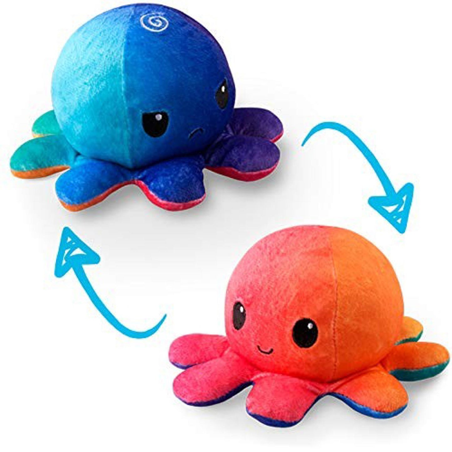 TeeTurtle Reversible Octopus Plushie - Sunset + Mermaid