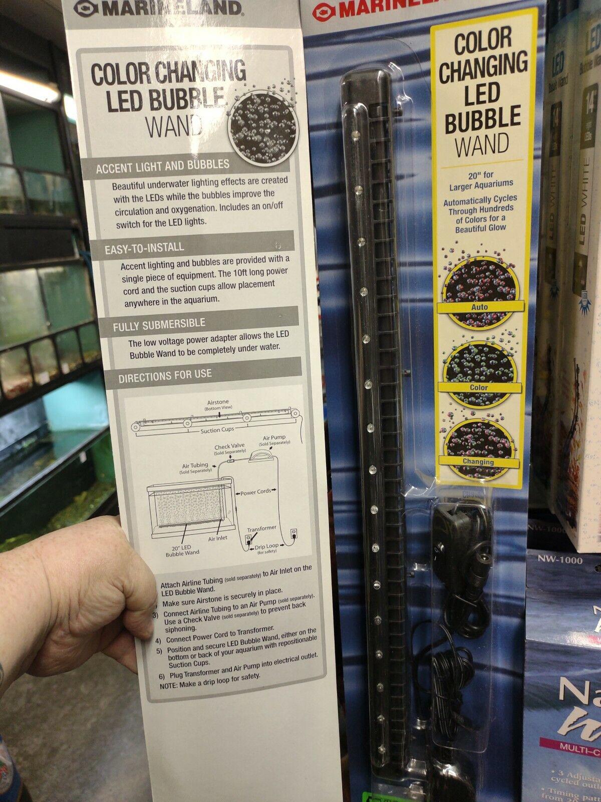 Color Changing LED Bubble Wand with multiple color options and easy installation features.