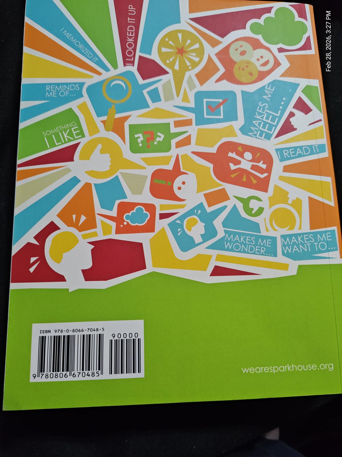 Sport House book cover featuring colorful graphics and motivational phrases.