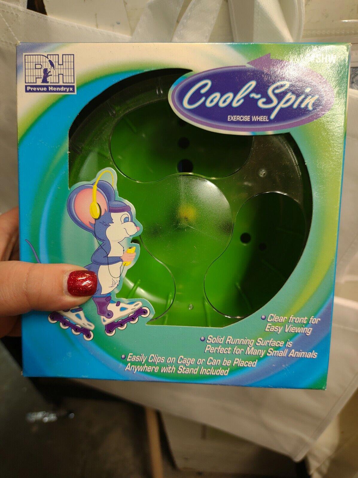 Cool-Spin indoor roller toy for pets, featuring a clear top and vibrant green design.