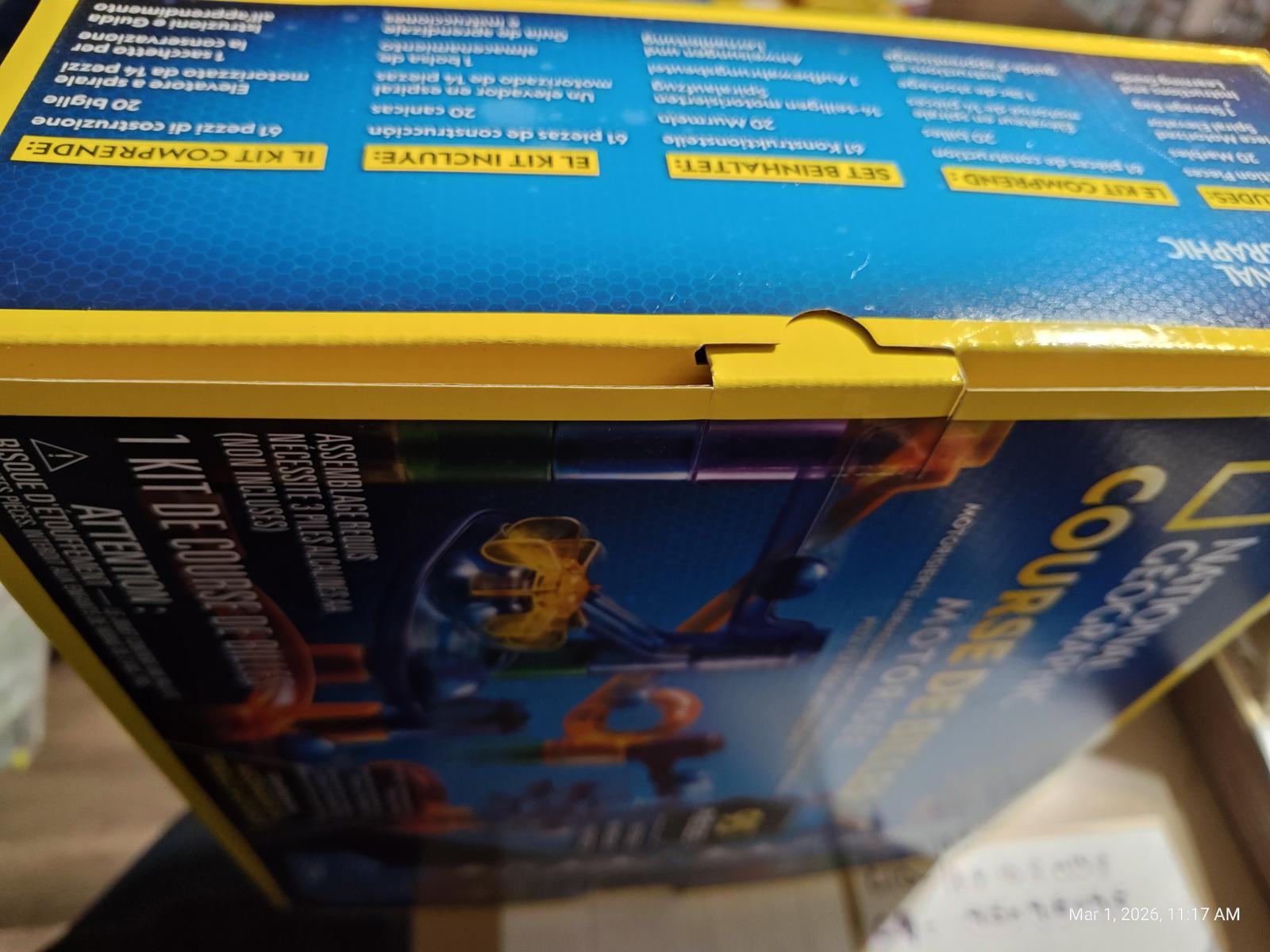 Courageous Creators building set box featuring colorful components and detailed instructions.