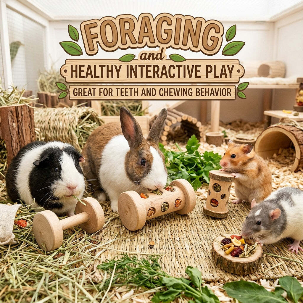 Play Toys Rollers, Barbells, Dumbbells , for Cavy, Rabbits & Rodents
