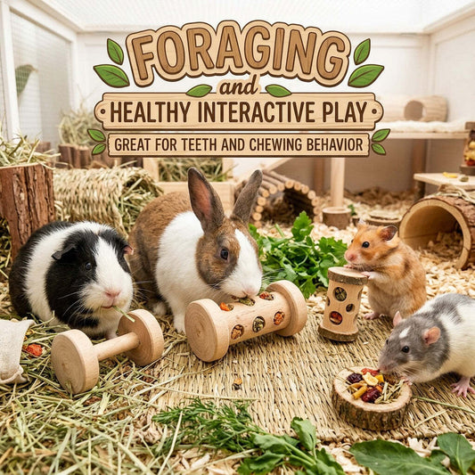 Play Toys Rollers, Barbells, Dumbbells , for Cavy, Rabbits & Rodents