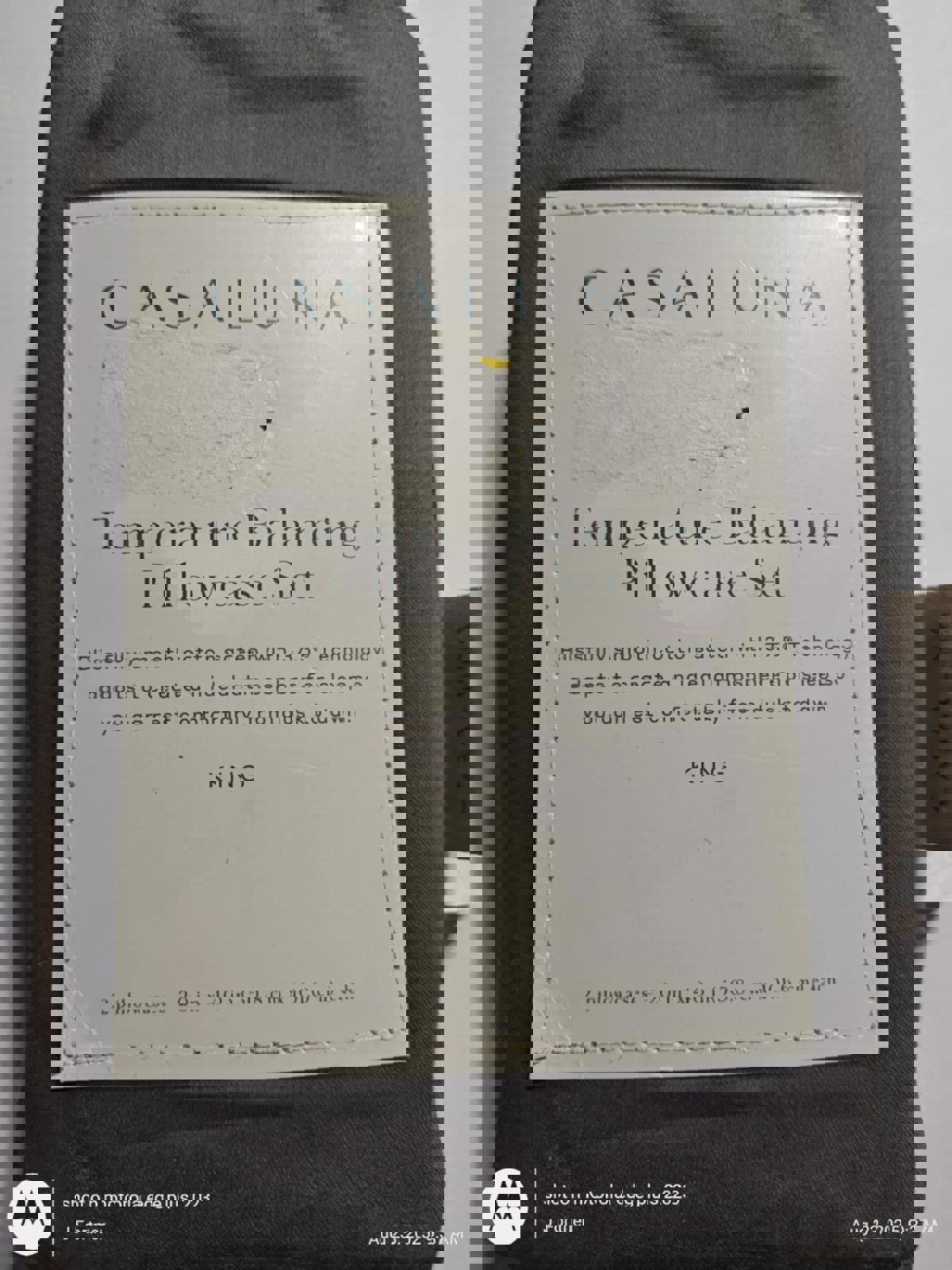 Casaluna King Temperature Balance Dark Grey  Color -Pillowcase Set