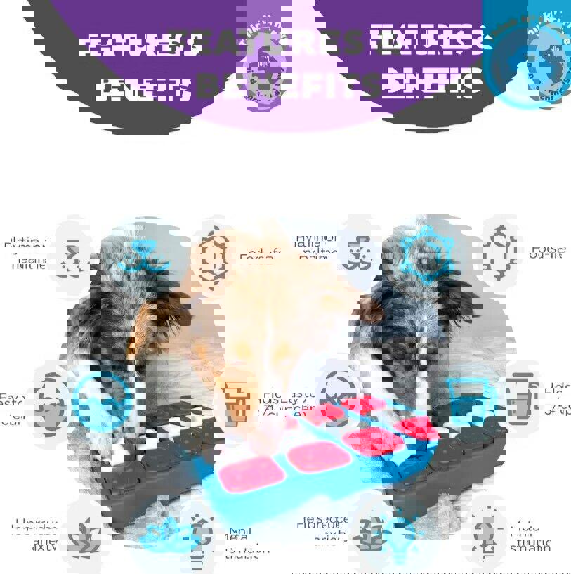 Outward Hound Nina Ottosson Dog Brick Dog Puzzle Interactive Treat Puzzle