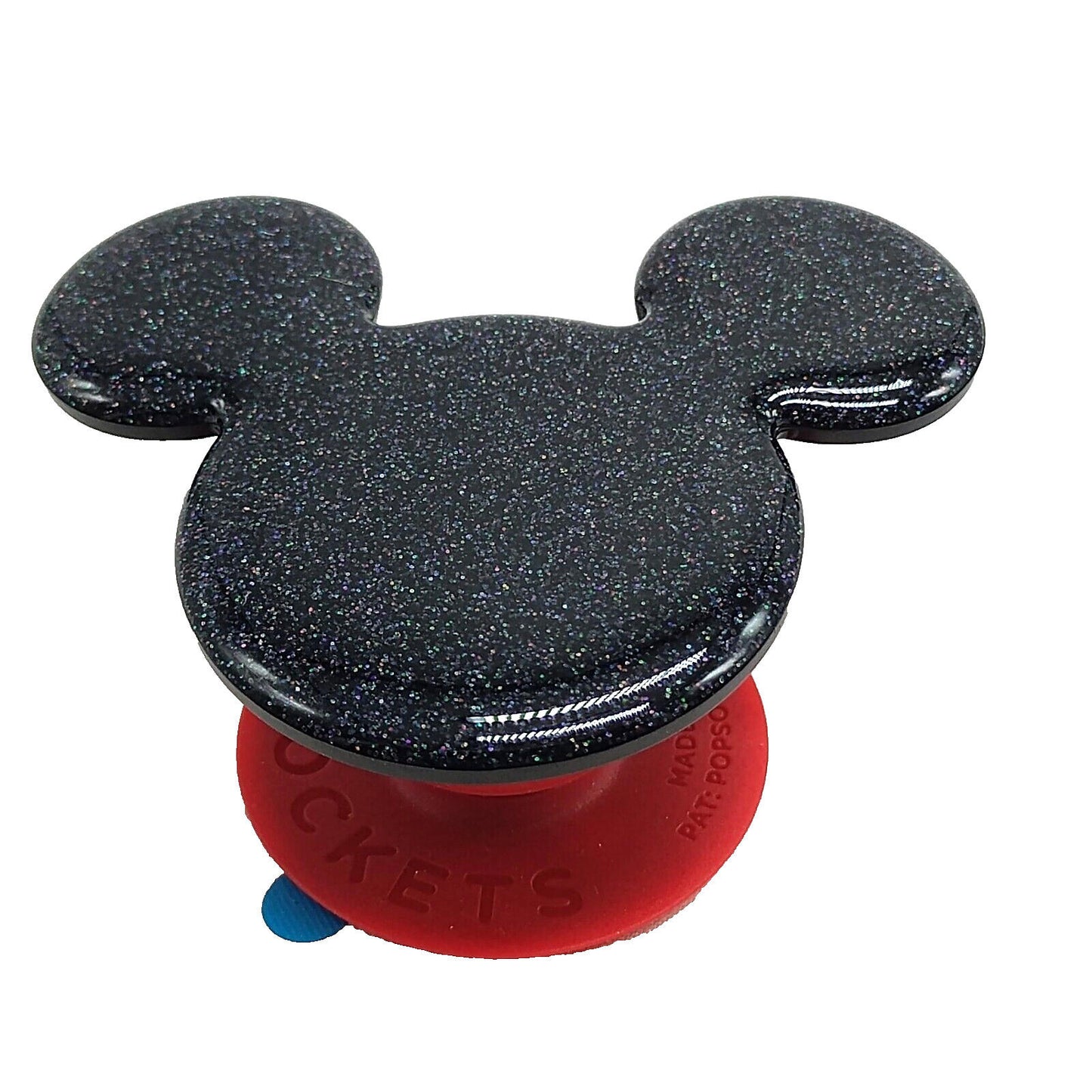 Phone Grip Stand Glitter Classic Mouse Black PopSockets