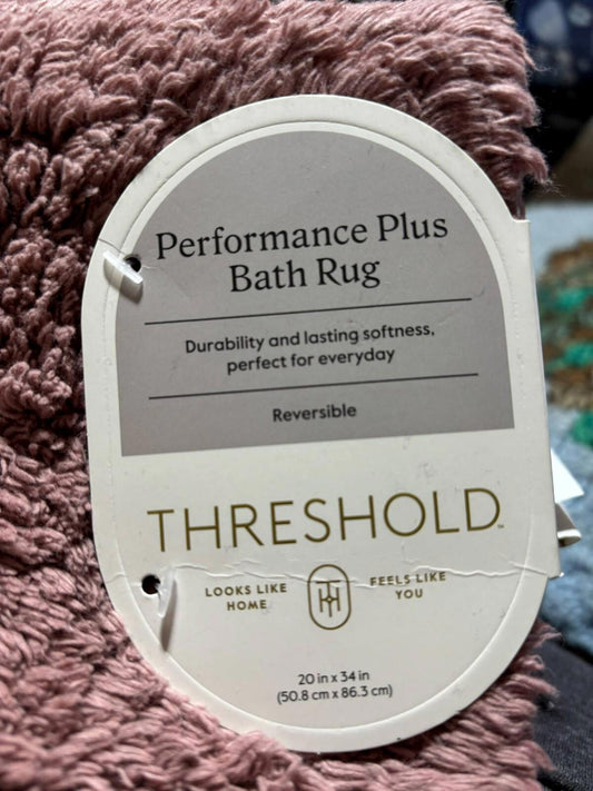 Performance Plus Bath Rug  Pink Threshold 20”X34”,  100% Cotton