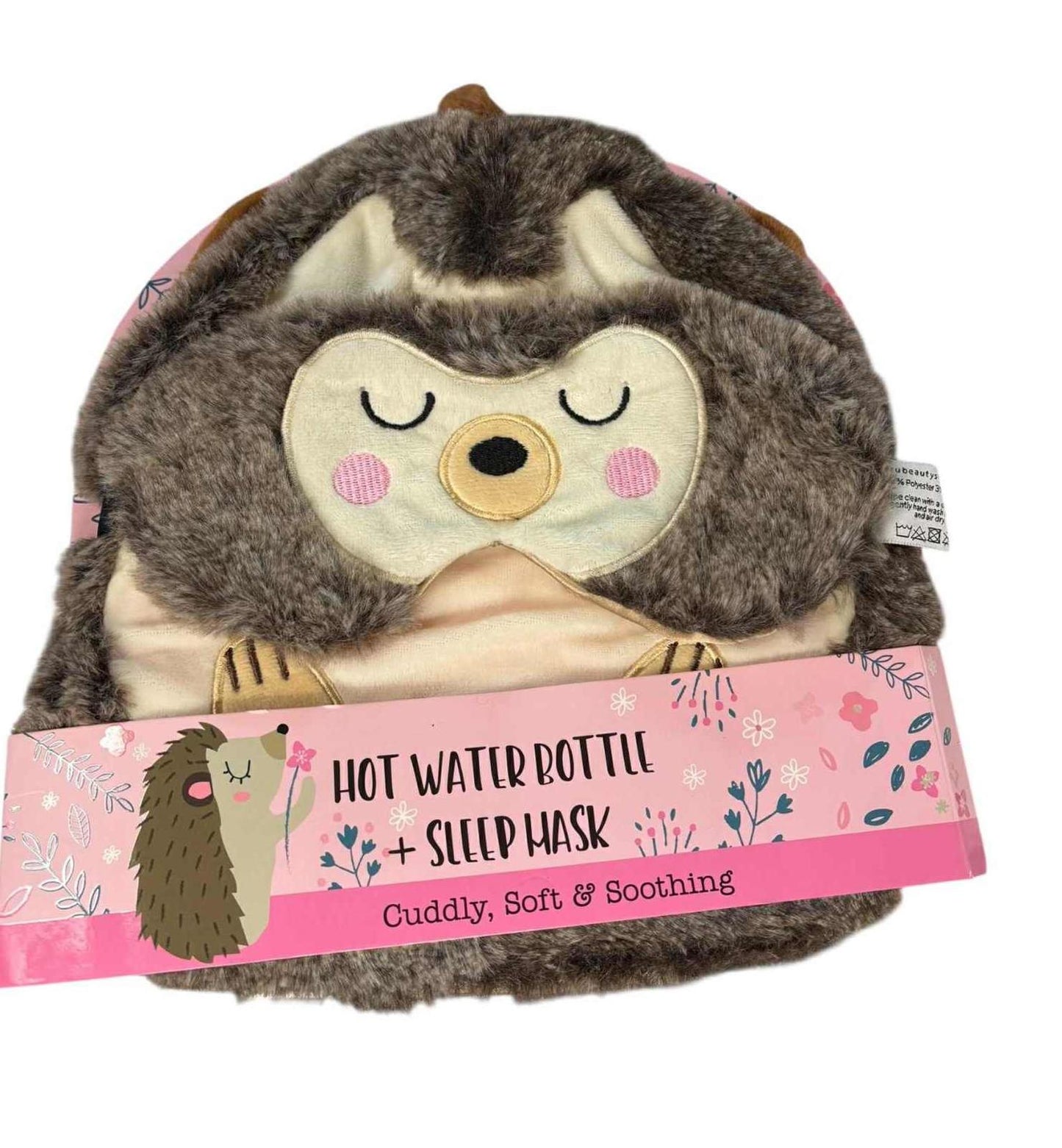 Hedgehog Hot Water Bottle & Sleep Mask