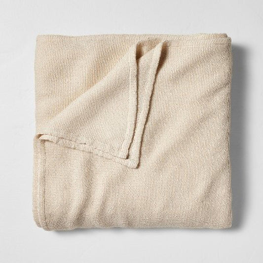 King Micro Waffle Bed Blanket Natural - Casaluna