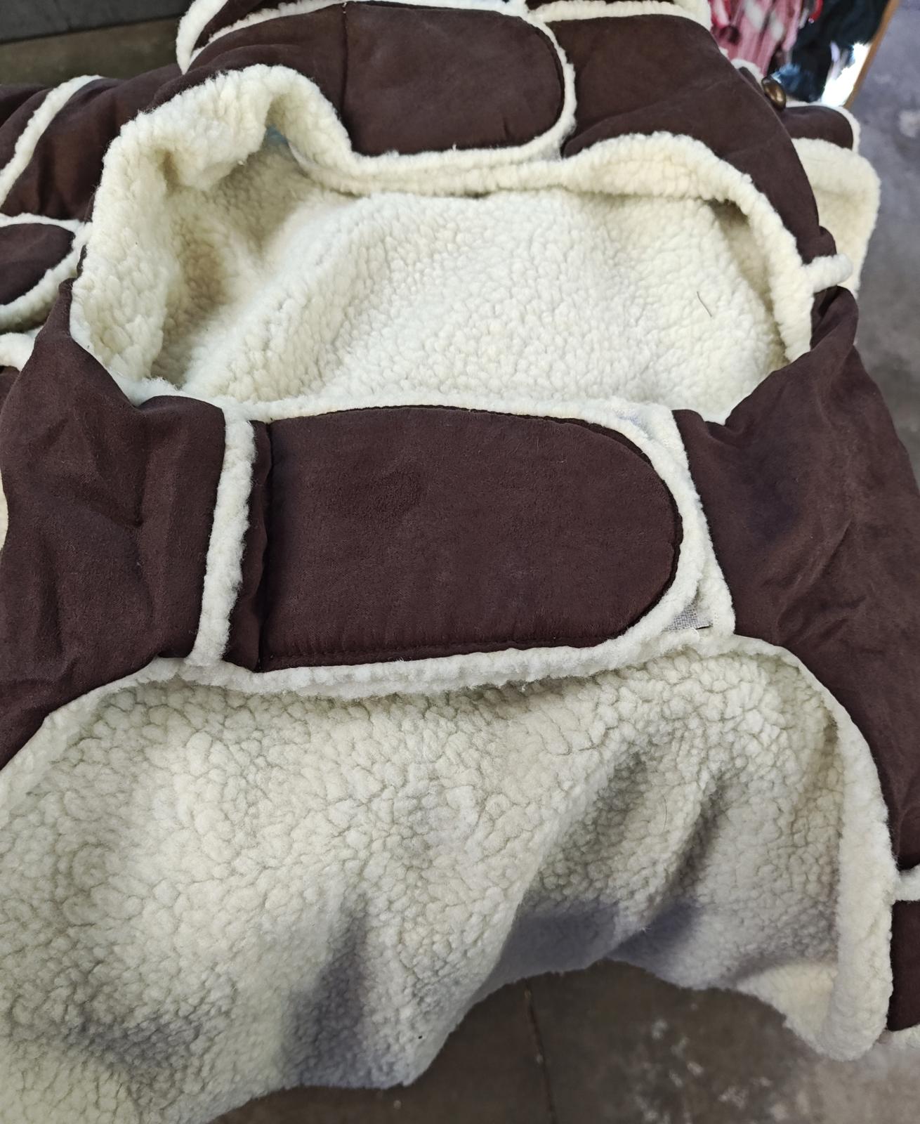 Brand New Faux Suede Pet Jacket with Faux Sherpa Lining Large/X-LG