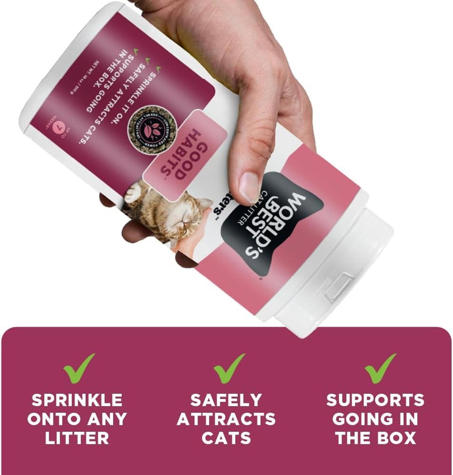 Natural and Sustainable Cat Litter Additive | Attract