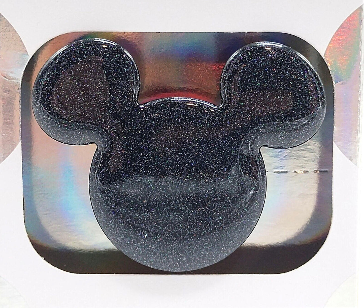 Phone Grip Stand Glitter Classic Mouse Black PopSockets