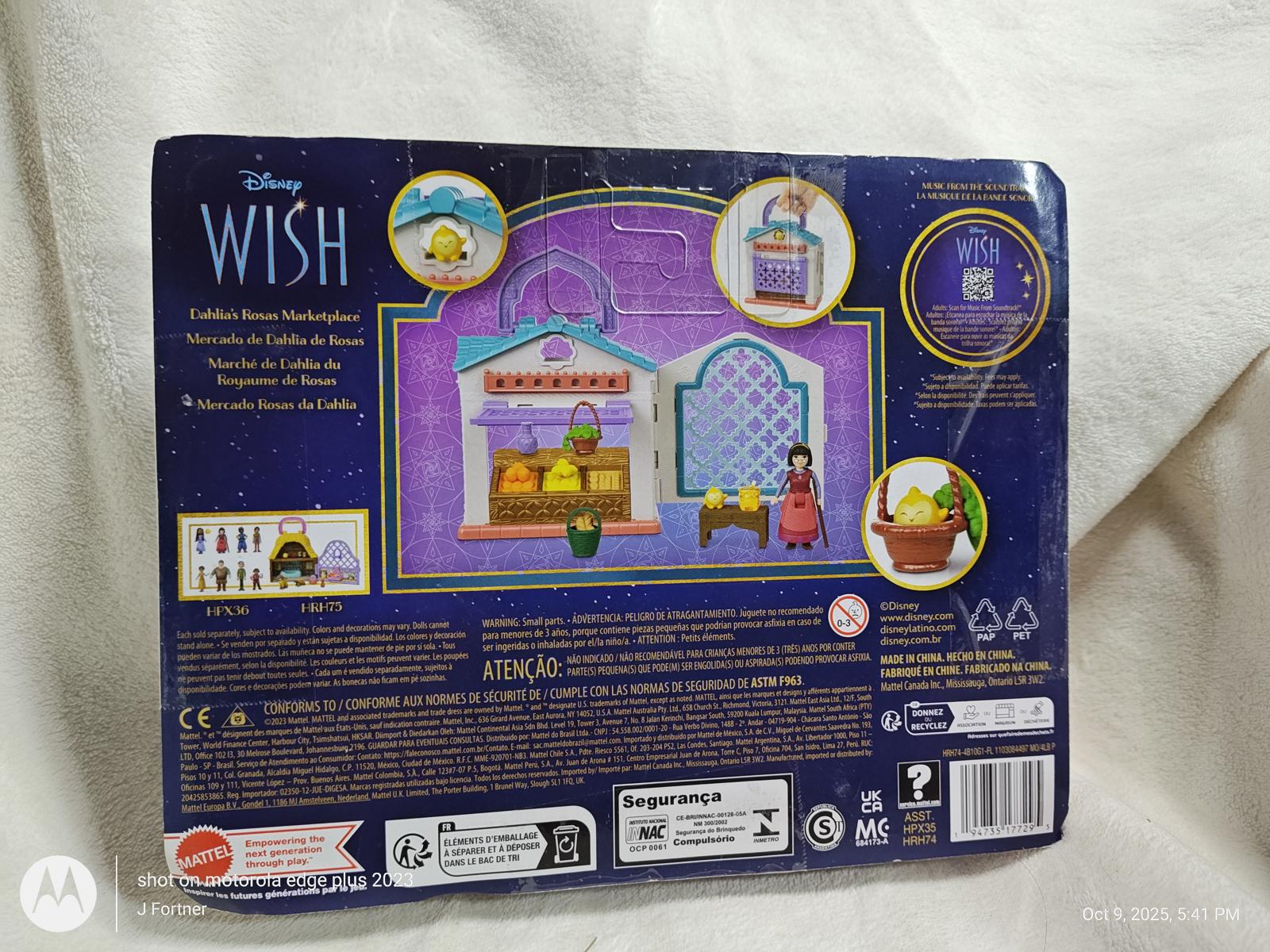 Disney Wish playset featuring colorful backdrops and accessories for imaginative play.