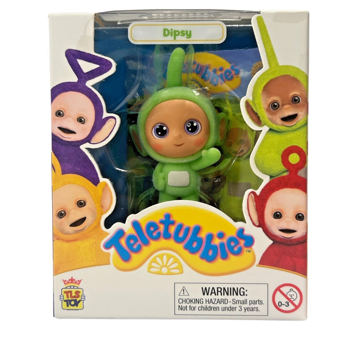 Teletubbies TLS CheeBee Set of 4 Flocked Mini Figures 2.5" Tinky Winky Po Dipsy